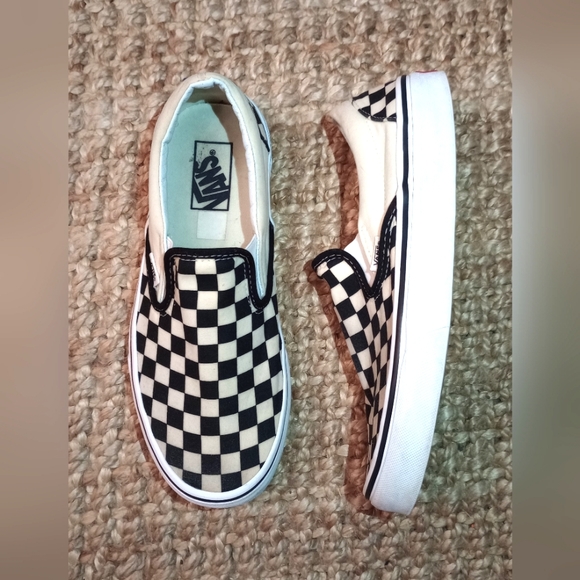 Vans Shoes - Asher Checkerboard Vans Sneakers